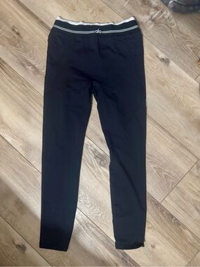 ALO Yoga Black Leggings with Contrast Waistband